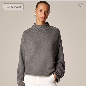 J. Crew Charcoal Turtleneck Sweater